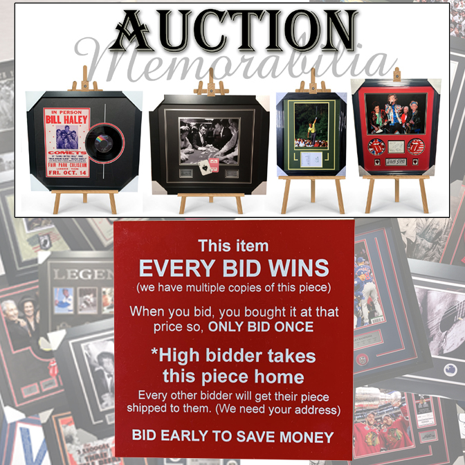 silent auction item sign